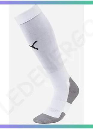 Гетры puma team liga socks core белые унисекс 35-38 для футбольных тренировок и игр sku_703441-04