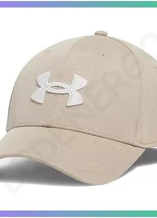 Кепка under armour men's blitzing бежевый s/m спортивная кепка для мужчин с логотипом sku_1376700-299