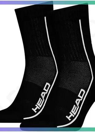 Шкарпетки head all sports performance shortcrew 2p черные 39-42 для спорта и активного отдыха sku_701229021-001