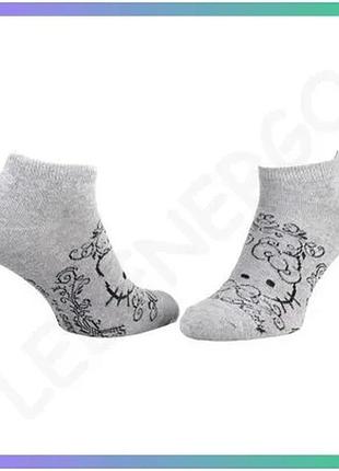 Шкарпетки hello kitty сірі 35-41 унісекс мультяшні шкарпетки для повсякденного носіння комфортні шкарп sku_13890712-2