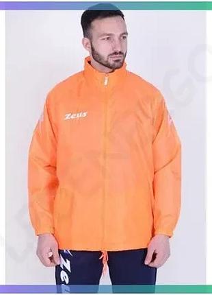 Вітровка zeus k-way rain помаранчевий чоловіча m непродувна куртка для тренувань захист від вітру та д sku_z00312