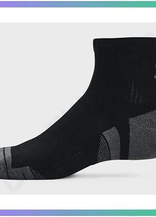 Шкарпетки under armour performance cotton 3p qtr черные унисекс md для спорта и активного отдыха sku_1379528-001