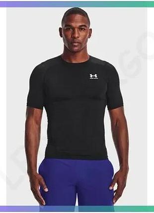 Футболка компресійна under armour hg armour comp ss чорна унісекс xxl для спорту і тренувань sku_1361518-001