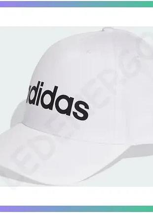 Кепка adidas linear cap белая унисекс 58-60 см спортивная кепка для прогулок и отдыха sku_ke8256