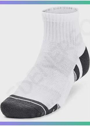 Шкарпетки under armour performance cotton 3p qtr белые унисекс md для спорта и активного отдыха sku_1379528-100
