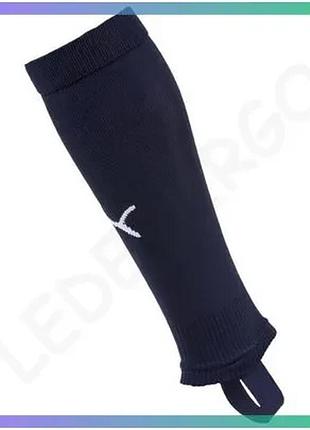 Гетри puma team liga stirrup socks core темно-сині унісекс 43-46 футбольні гетри для захисту гомілки sku_703439-06