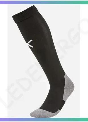 Гетры puma team liga socks core черные унисекс 39-42 для футбола спортивные носки sku_703441-03