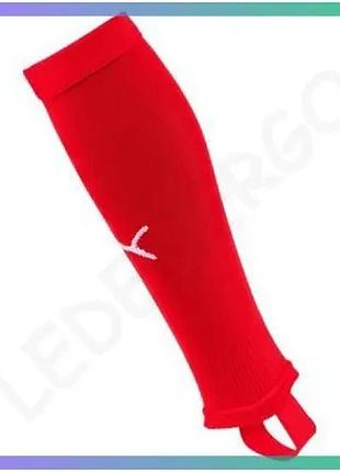 Гетры puma team liga stirrup socks core красные унисекс 39-42 для футбола и защиты гомилок sku_703439-01