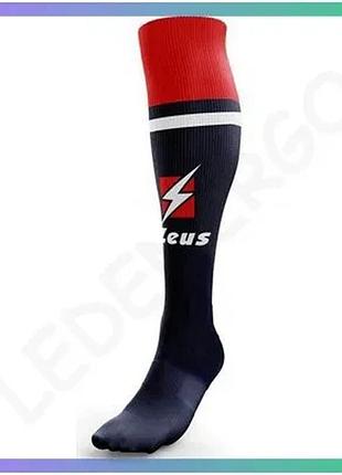 Гетры zeus calza united синего и красного цвета для мужчин 40-46 профессиональные футбольные шкарпетки sku_z00073