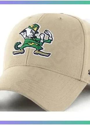 Кепка 47 brand notre dame бежевий унісекс регульована спортивна кепка для захисту від сонця sku_mvp1100wbv-kh