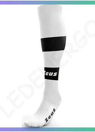 Гетры zeus calza parma черные и белые для футбола мужские 34-39 профессиональные шкарпетки sku_z00067