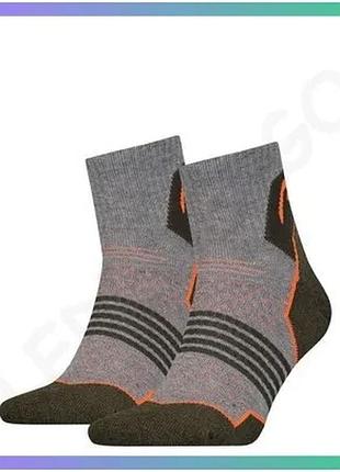 Шкарпетки head hiking quarter 2ppk unisex сірі зелені 35-38 для туризму та спорту унісекс sku_781002001-159