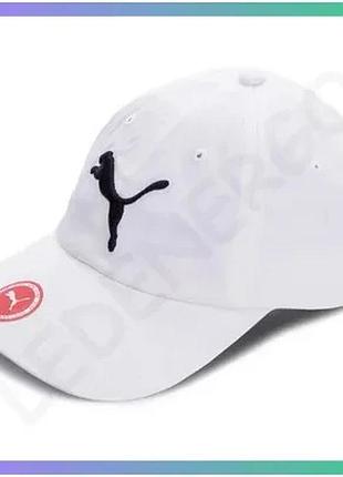 Кепка puma ess cap біла унісекс спортивна стильна кепка для активного способу життя sku_052919-02