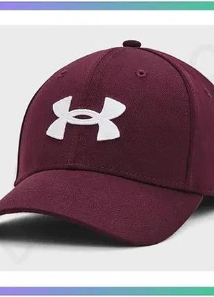 Кепка under armour men's blitzing бордовая m/l спортивная кепка для мужчин sku_1376700-602
