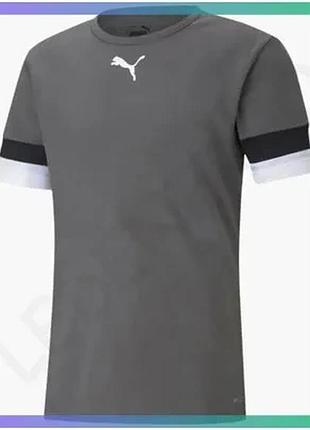 Футболка puma teamrise jersey серый m мужская для футбола из полиэстера спортивная sku_704932-13