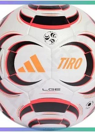Футбольный мяч adidas tiro league для тренировок и матчей белый размер 4 наполовину профессиональный sku_ka5263_4