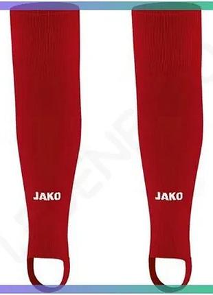 Гетры jako glasgow 2.0 junior без шкарпетки темно-красные для детей m 120-140 см спортивные гетры sku_3414-11