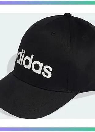Кепка adidas linear cap черная унисекс 100% хлопок для прогулок и активного отдыха sku_kb2108
