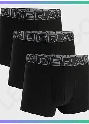 Чоловічі труси ua performance cotton чорні md для спорту комфортні бавовняні труси для активного відпо sku_1383891-001