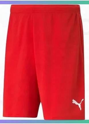 Шорти puma teamrise червоні чоловічі s футбольні шорти для тренувань і відпочинку sku_704942-01