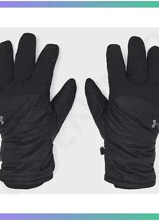Перчатки under armour ua storm insulated gloves черные xxl для мужчин зимние утепленные рукавицы sku_1373096-002