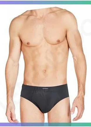 Трусы kappa slip uomo антрацитовые для мужчин m эластичные с логотипом для повседневного ношения sku_k1103 antracite
