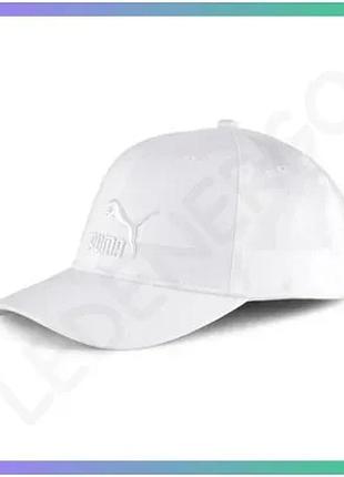 Кепка puma archive logo bb cap белая унисекс спортивная бейсбольная кепка с логотипом puma sku_022554-12