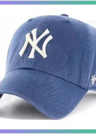Кепка 47 brand new york yankees синя унісекс спортивна кепка для захисту від сонця та комфорту sku_rgw17gwsnl-tba