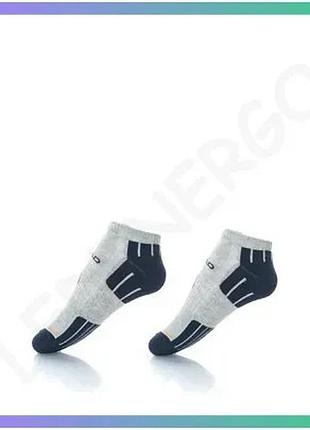 Спортивные шкарпетки head performance sneaker 2ppk унисекс серые синие 35-38 для тренировок и повседне sku_741017001-650