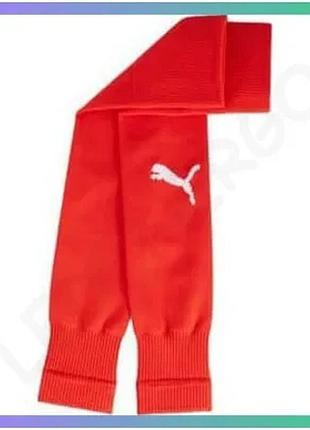 Гетры puma teamgoal sleeve sock красные 43-46 футбольные носки для игры унитекс sku_706028-01