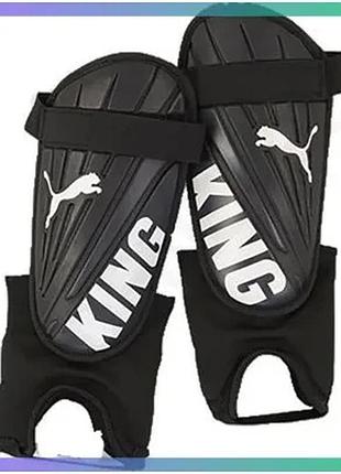 Щитки puma king is ankle черные белые для футбола l защита ног и щиколоток sku_030932-01