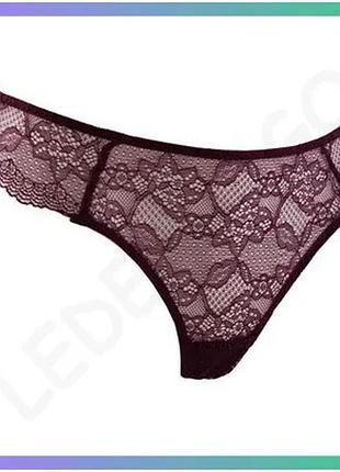 Трусы infinitif slip-x1-femme бордовые для женщин m эластичные с цветочным рисунком sku_19890793-3