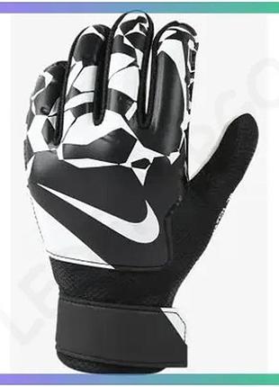 Воротарские перчатки nike gk match jr черные белые 5 для детей 15,6 см футбольные рукавицы sku_hq0258-010