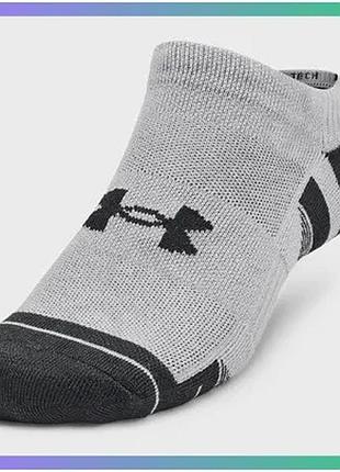 Спортивные носки under armour performance tech 3pk ns серые унисекс для активного отдыха и тренировок sku_1379503-011