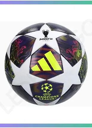 Футбольний м'яч adidas finale 26 budapest street ball для вуличної гри тренувальний білий 5 sku_jx9088