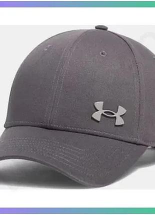 Кепка under armour m sportstyle metal adj сірий чоловіча регульована кепка для спорту та відпочинку sku_1389695-025