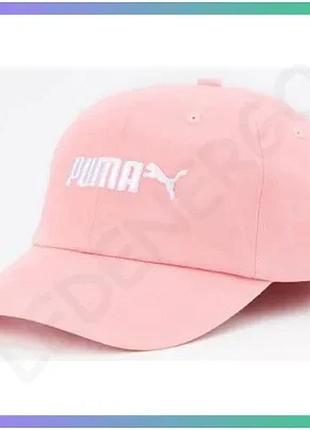 Кепка puma ess cap no. 2 рожевий спортивний головний убір унісекс з регулятором розміру 100% бавовна sku_022885-06