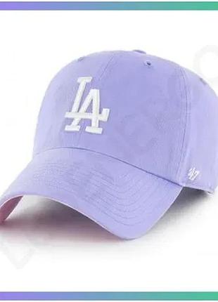 Кепка 47 brand la dodgers ballpark фіолетова рожевий унісекс для активного відпочинку стильний головни sku_b-blprk12gws-lv