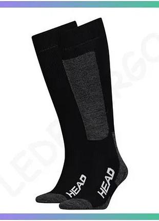 Шкарпетки гірськолижні head unisex ski kneehigh 2ppk чорні білі уні 35-38 для лижників спортивний стил sku_791003001-213