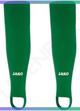 Гетры jako glasgow 2.0 junior без шкарпетки зеленые для детей размер m 120-140 см футбольные гетры sku_3414-06