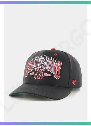 Кепка 47 brand dp yankees arch champ чорна зелена універсальна спортивна кепка для активного відпочинк sku_bcws-archm17ctp-bk
