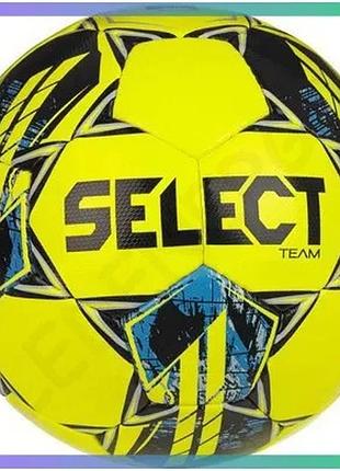 Футбольный мяч select team fifa v23 желто-синий 5 для игры на газоне унисекс sku_086556-007