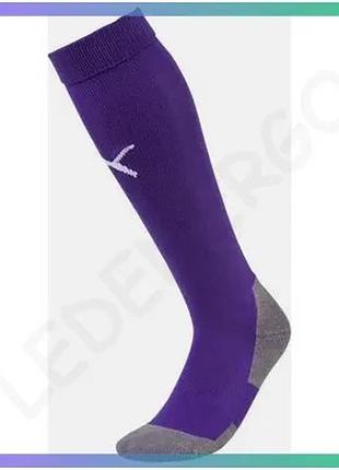 Гетры puma team liga socks core унисекс фиолетовые 39-42 футбольные гетры для тренировок и игр sku_703441-10