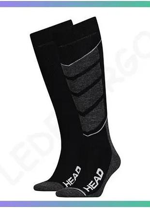 Шкарпетки гірськолижні head unisex ski v-shape kneehigh чорні та білі 31-34 для катання на лижах унісе sku_791004001-213