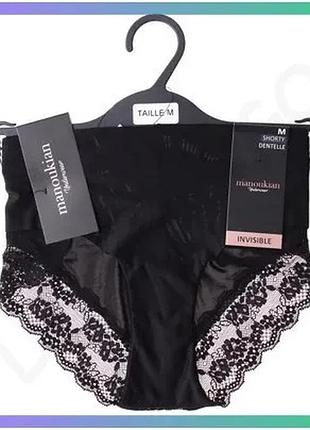Труси manoukian shorty-x1-femme чорні жіночі xl з поліестеру та еластану для щоденного використання sku_19890192-6