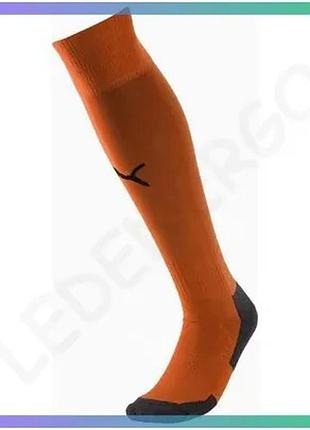 Гетры puma team liga socks core оранжевые 43-46 для футбольных тренировок и игр спортивные гетры sku_703441-08