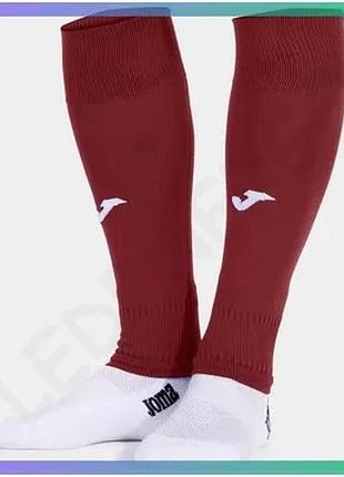 Гетри joma leg ii бордові без шкарпетки для футболу чоловічі 35-38 еластичні дихаючі гетри для спорту sku_401533.671