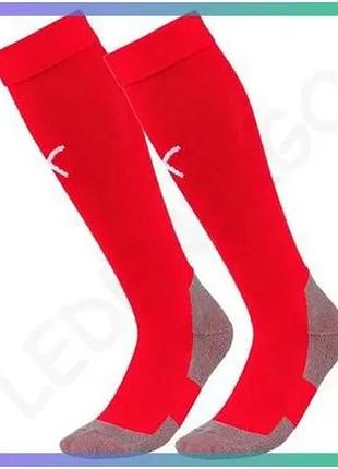 Гетры puma team liga socks core красные 35-38 для футбола унисекс носки для тренировок sku_703441-01