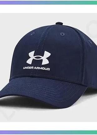 Кепка under armour чоловіча sportstyle lockup adj синя для спорту регульована комфортна кепка sku_1381645-410