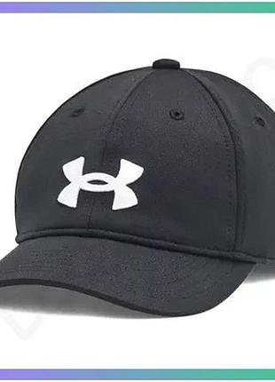 Кепка under armour boy's blitzing adj чорна регульована дитяча кепка для спорту та активного відпочинк sku_1376712-001